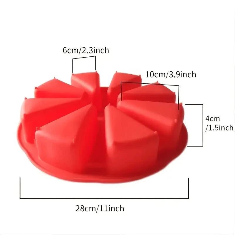 Silicone 8-Hole Cake Mold – Non-Stick Baking Pan for Cakes, Scones & Desserts