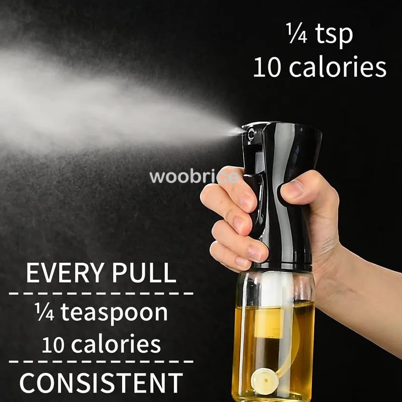 Oil Spray Bottle 200/300/500ml – Kitchen Oil Sprayer for Cooking & Air Fryer
