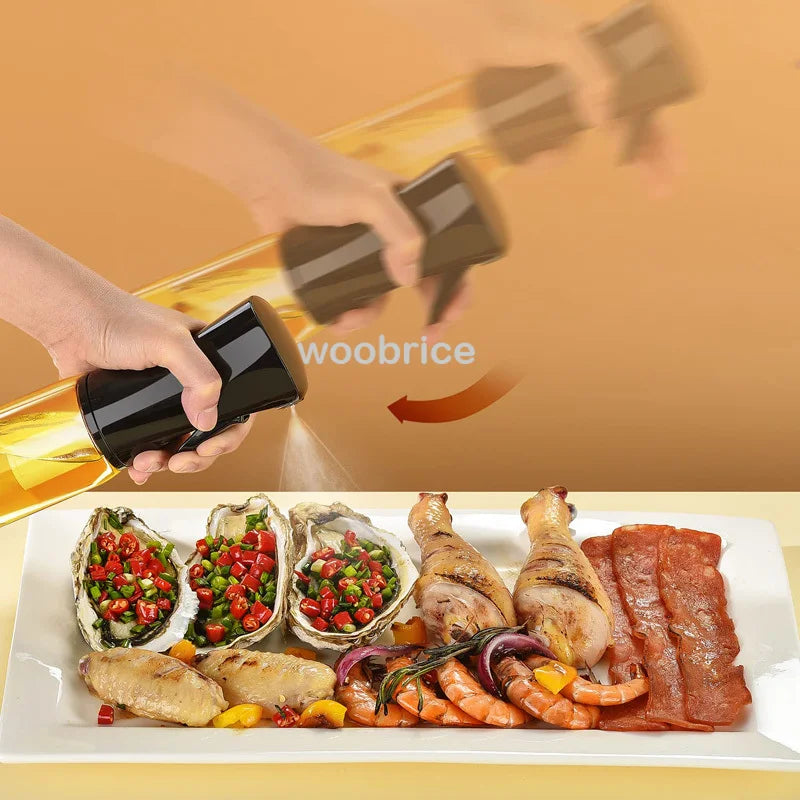 Oil Spray Bottle 200/300/500ml – Kitchen Oil Sprayer for Cooking & Air Fryer