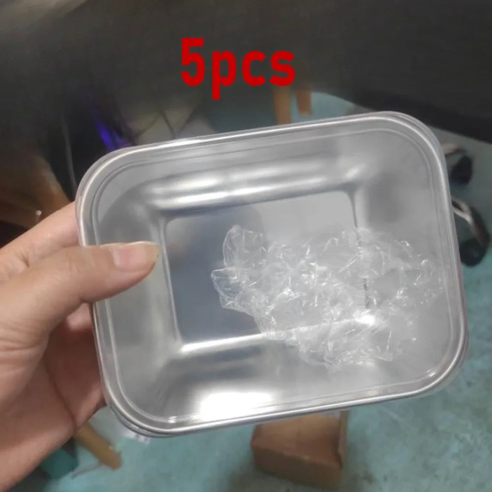 5pcs Stainless Steel Food Storage Containers – Airtight Lunch Boxes for Meal Prep